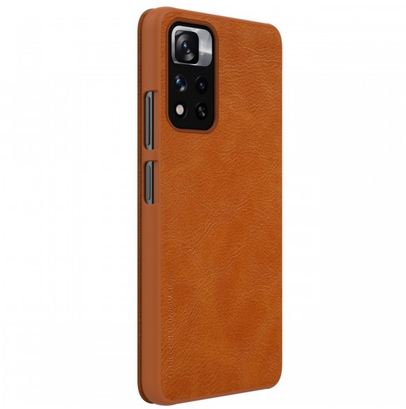 Nillkin Qin Case Cover för Xiaomi Redmi Note 11 Pro+ (Kina) / Redmi Note 11 Pro (Kina) / Mi11i HyperCharge Kameraskydd Hölste