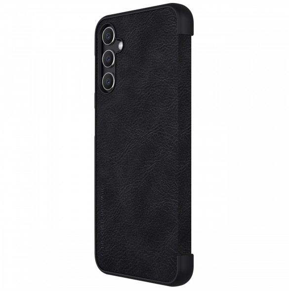 Samsung Galaxy A14 5G / Galaxy A14 Nillkin Qin Series PU Läder Flip Fodral Svart