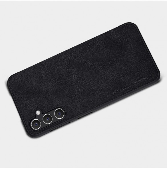 Samsung Galaxy A14 5G / Galaxy A14 Nillkin Qin Series PU Läder Flip Fodral Svart