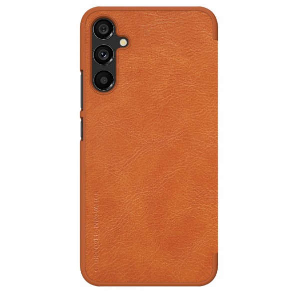 Nillkin Qin Läder Flip Wallet-fodral till Samsung Galaxy A34 5G - Brun