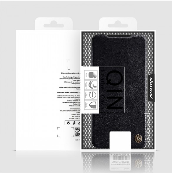 Nillkin Qin Läder Flip Wallet-fodral till Samsung Galaxy A34 5G - Brun