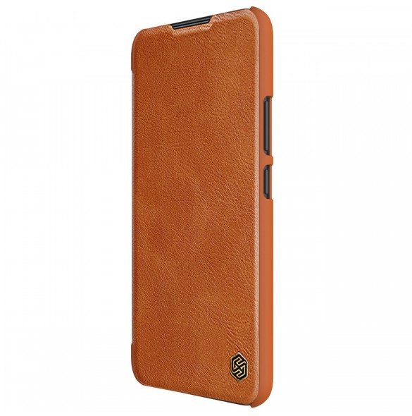 Nillkin Qin Läder Flip Wallet-fodral till Samsung Galaxy A34 5G - Brun