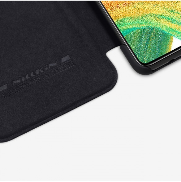 Nillkin Qin Läder Flip Wallet-fodral till Samsung Galaxy A34 5G - Brun