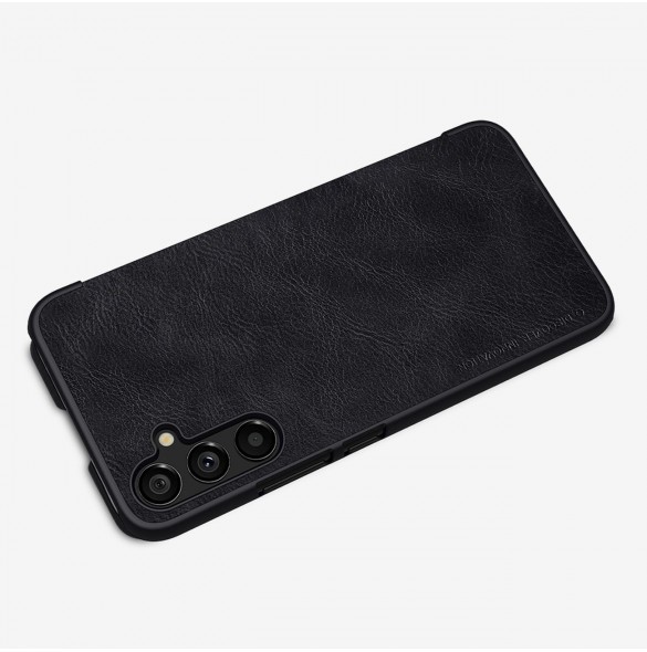 Nillkin Qin Läder Flip Wallet-fodral till Samsung Galaxy A34 5G - Brun