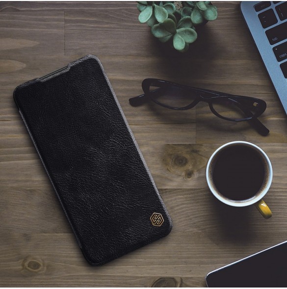 Nillkin Qin Läder Flip Wallet-fodral till Samsung Galaxy A34 5G - Brun