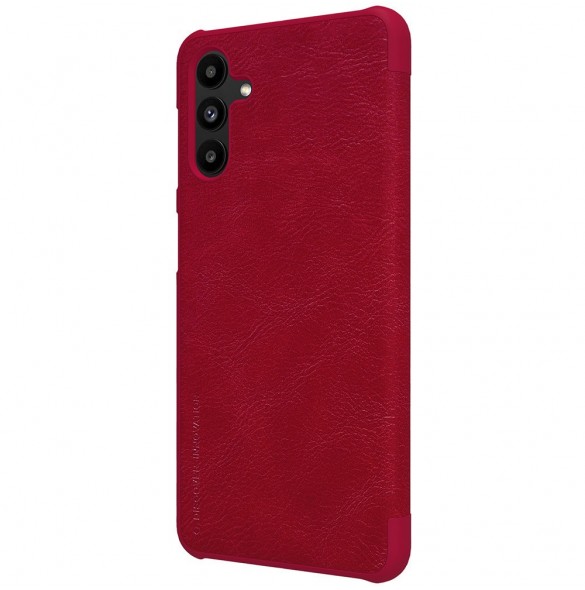Nillkin Qin läderhölsterfodral till Samsung Galaxy A13 5G röd