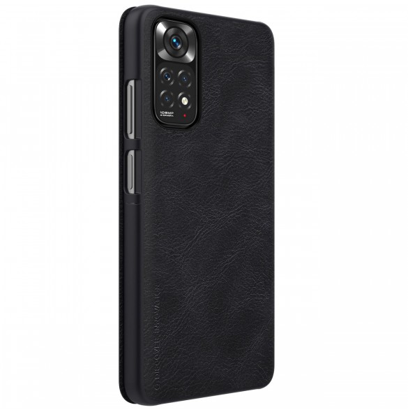 Nillkin Qin läderfodral för Xiaomi Redmi Note 11S / Note 11 svart