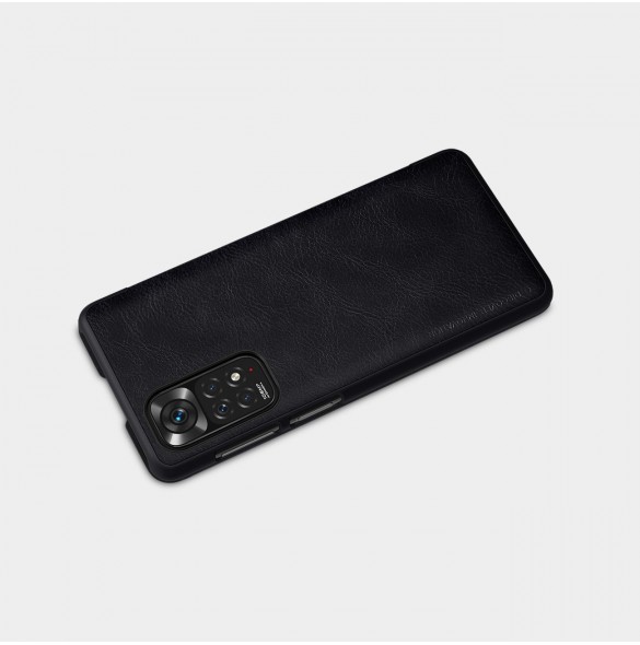 Nillkin Qin läderfodral för Xiaomi Redmi Note 11S / Note 11 brun