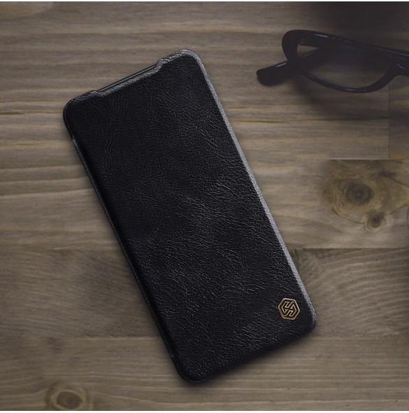 Nillkin Qin läderfodral för Xiaomi Redmi Note 11S / Note 11 brun