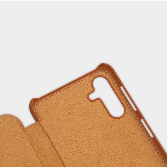 Nillkin Qin läderhölster för Samsung Galaxy A13 5G brun