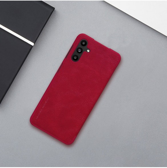Nillkin Qin läderhölster för Samsung Galaxy A13 5G brun