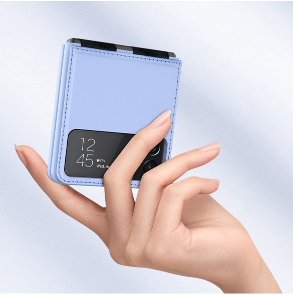 Nillkin Qin läderhölster till Samsung Galaxy Z Flip 3 svart