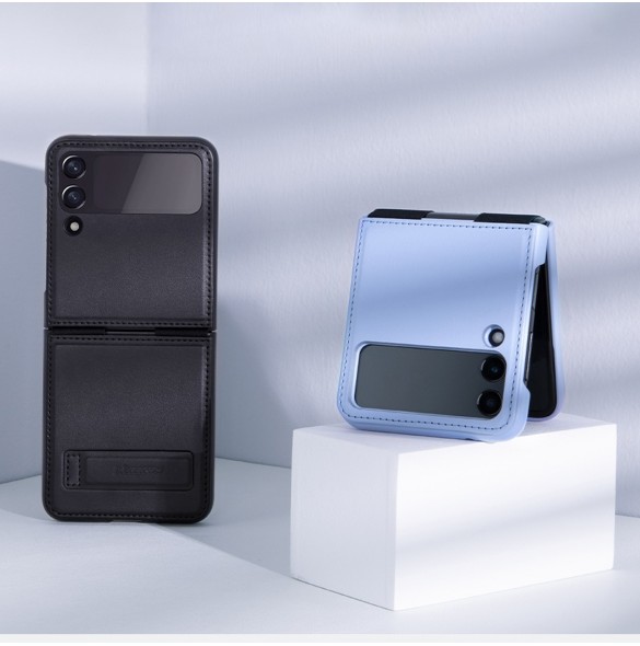 Nillkin Qin läderhölster till Samsung Galaxy Z Flip 3 svart