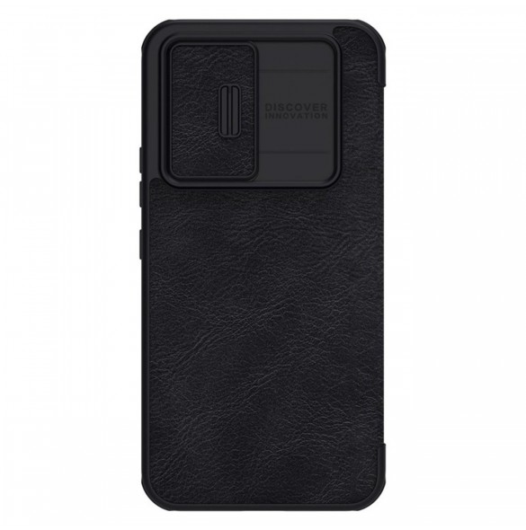 Nillkin Qin Läder Pro-fodral för Samsung Galaxy A54 5G Flip Cover Kamerafodral Svart