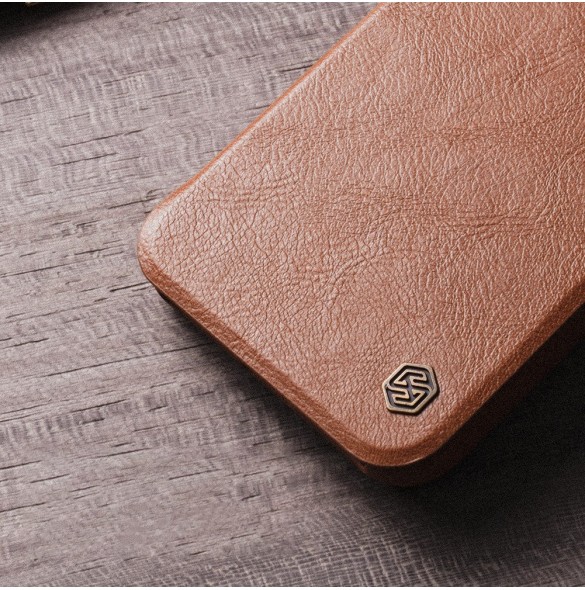Nillkin Qin Läder Pro-fodral för Samsung Galaxy A54 5G Flip Cover Kamerafodral Svart