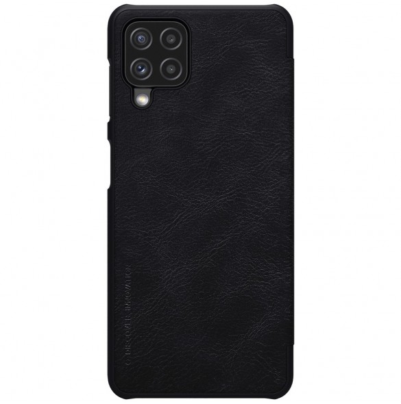 Nillkin Qin original läderfodral till Samsung Galaxy A22 4G svart