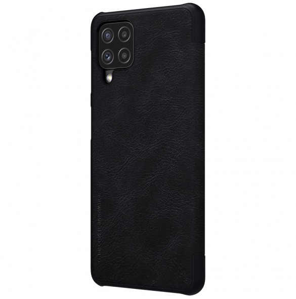 Nillkin Qin original läderfodral till Samsung Galaxy A22 4G svart