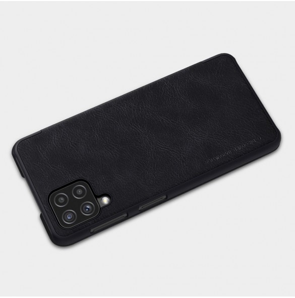 Nillkin Qin original läderfodral till Samsung Galaxy A22 4G svart