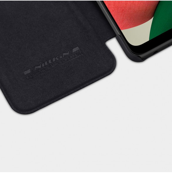Nillkin Qin original läderfodral till Samsung Galaxy A22 4G svart