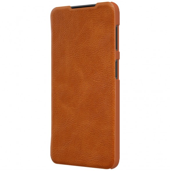 Nillkin Qin original läderfodral till Samsung Galaxy A22 4G brun