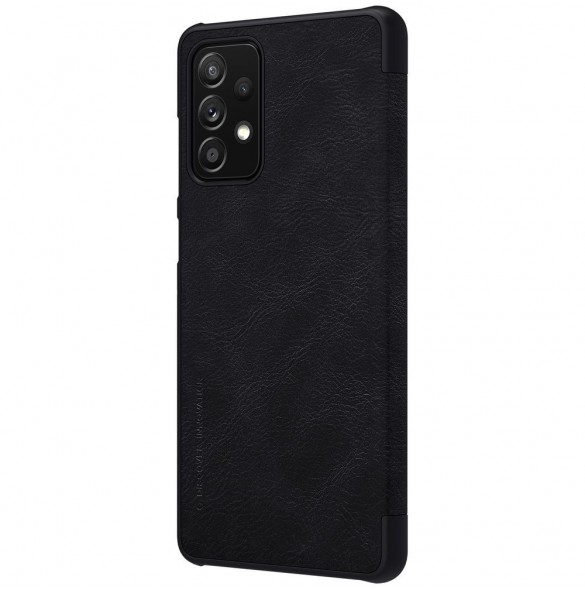 Nillkin Qin original läderfodral till Samsung Galaxy A72 4G svart