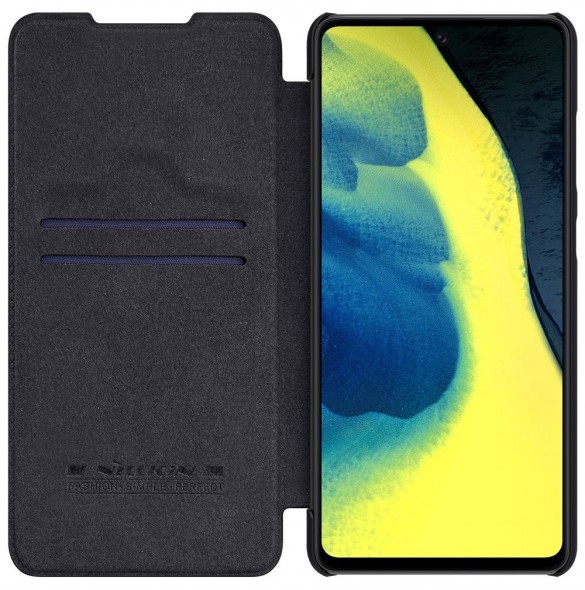 Nillkin Qin original läderfodral till Samsung Galaxy A72 4G svart