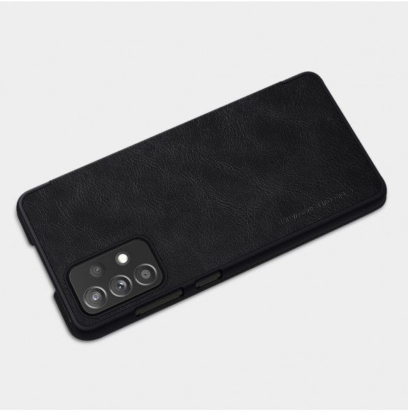 Nillkin Qin original läderfodral till Samsung Galaxy A72 4G svart
