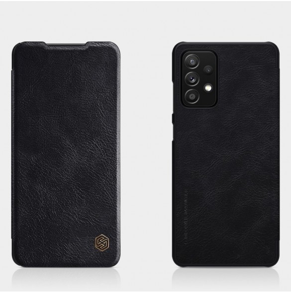 Nillkin Qin original läderfodral till Samsung Galaxy A72 4G svart