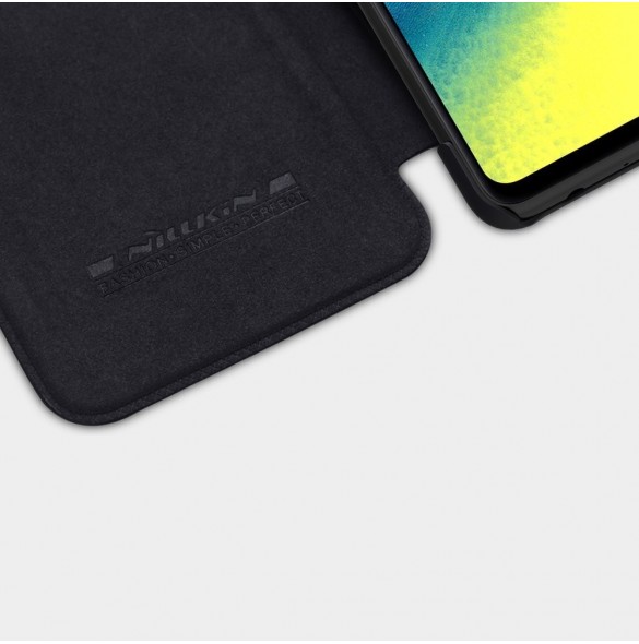 Nillkin Qin original läderfodral till Samsung Galaxy A72 4G svart