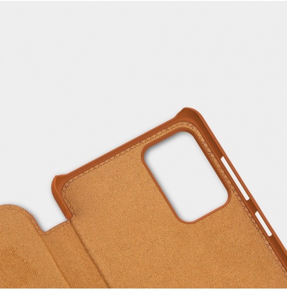 Nillkin Qin original läderfodral till Samsung Galaxy A72 4G svart