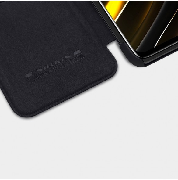 Nillkin Qin original läderfodral till Xiaomi Poco M3 svart