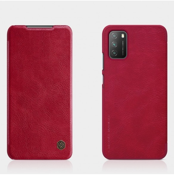 Nillkin Qin original läderfodral till Xiaomi Poco M3 svart