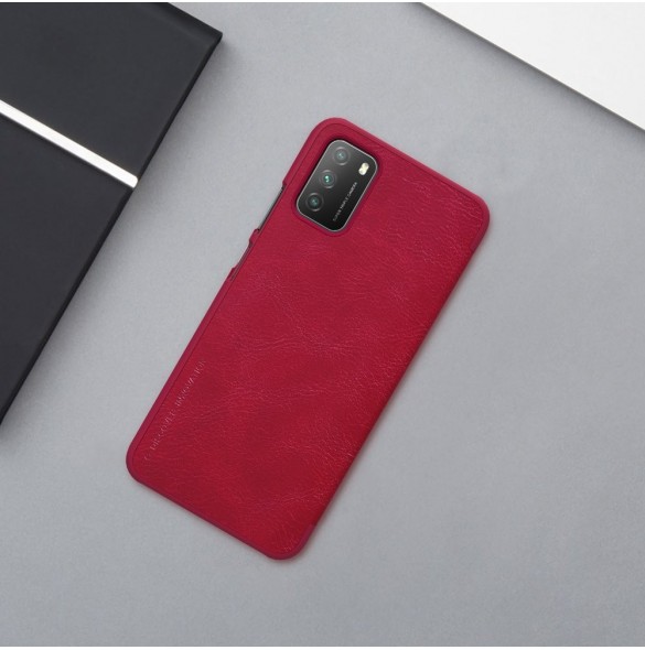 Nillkin Qin original läderfodral till Xiaomi Poco M3 svart