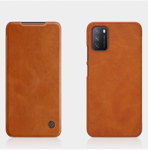 Nillkin Qin original läderfodral till Xiaomi Poco M3 svart