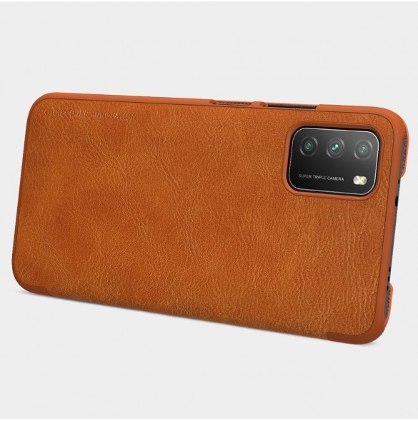 Nillkin Qin original läderfodral till Xiaomi Poco M3 svart