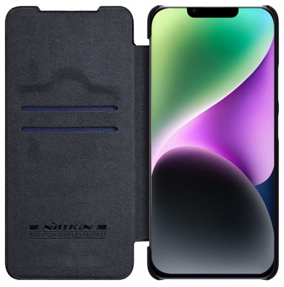 Nillkin Qin Pro Läderfodral iPhone 14 Plus 6.7 2022 Svart
