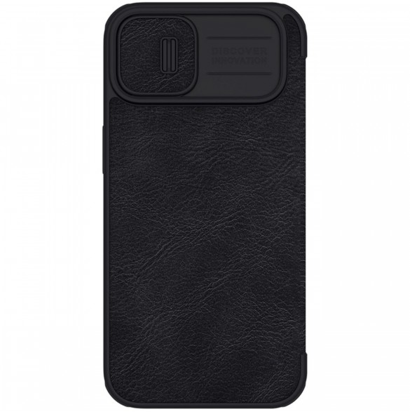 Nillkin Qin Pro Läderfodral iPhone 14 Plus 6.7 2022 Svart