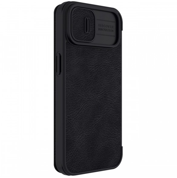 Nillkin Qin Pro Läderfodral iPhone 14 Plus 6.7 2022 Svart