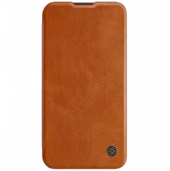 Nillkin Qin Pro Läderfodral iPhone 14 Plus 6.7 2022 Brun