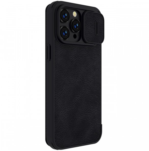 Nillkin Qin Pro Läderfodral iPhone 14 Pro 6.1 2022 Svart