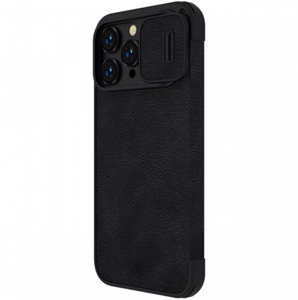 Nillkin Qin Pro Läderfodral iPhone 14 Pro Max 6.7 2022 Svart