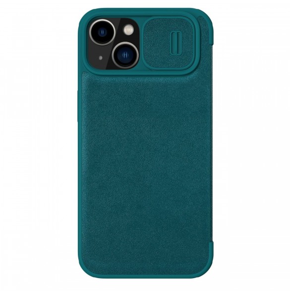 Nillkin Qin Pro Läderfodral-enligt läder iPhone 14 6.1 2022 Exuberant Green