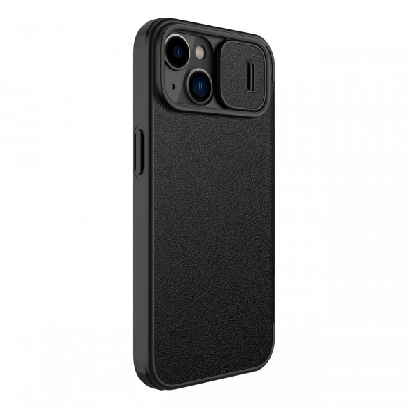 Nillkin Qin Pro Läderfodral-enligt läder iPhone 14 Plus 6.7 2022 Classic Black