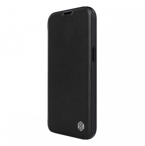 Nillkin Qin Pro Läderfodral-enligt läder iPhone 14 Plus 6.7 2022 Classic Black