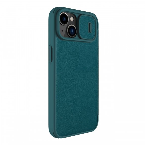 Nillkin Qin Pro Läderfodral-enligt läder iPhone 14 Plus 6.7 2022 Exuberant Green