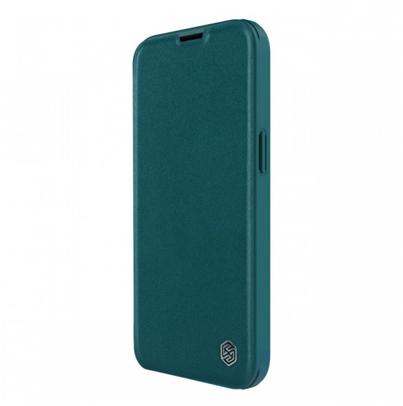 Nillkin Qin Pro Läderfodral-enkelt läder iPhone 14 Pro Max 6.7 2022 Exuberant Green