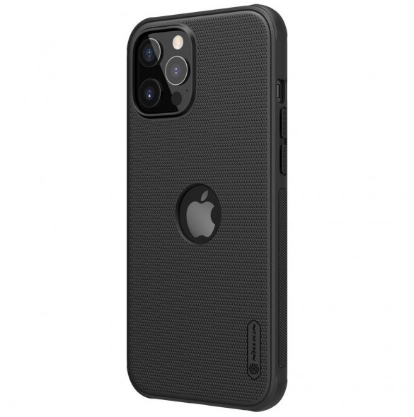 Nillkin Super Frosted Shield Fodral + stöd för iPhone 12 Pro Max svart