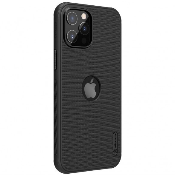 Nillkin Super Frosted Shield Fodral + stöd för iPhone 12 Pro Max svart