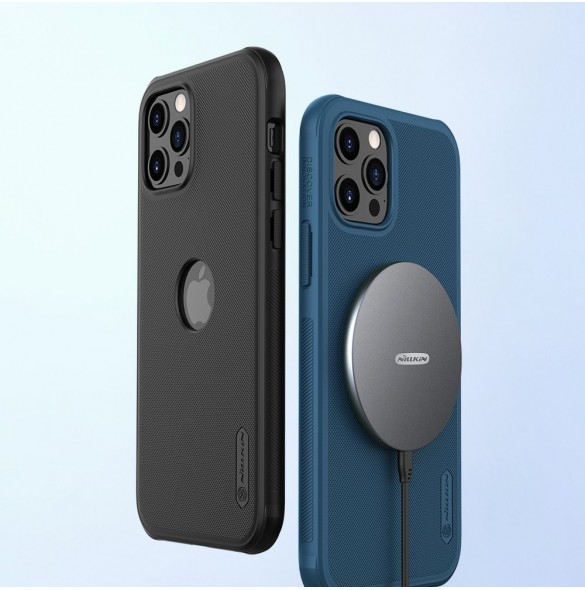 Nillkin Super Frosted Shield Fodral + stöd för iPhone 12 Pro Max svart