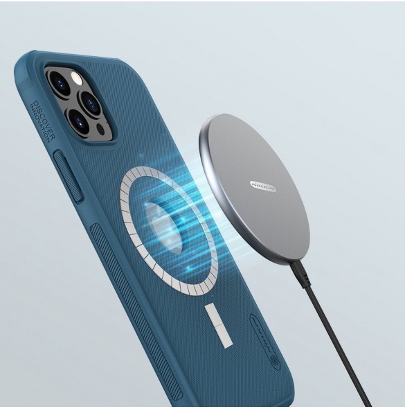 Nillkin Super Frosted Shield Fodral + stöd för iPhone 12 Pro Max svart